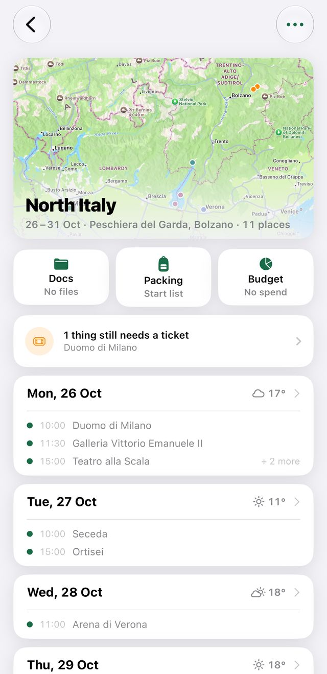 Step 1: Tickets & documents