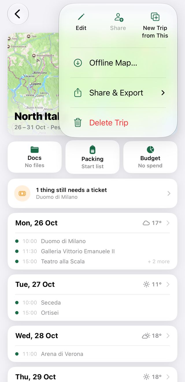 Step 2: Share a trip with family or friends
